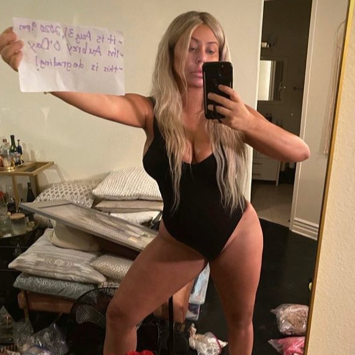 Aubrey O Day Slams Sick And Degrading Comments About Her Body E Online
